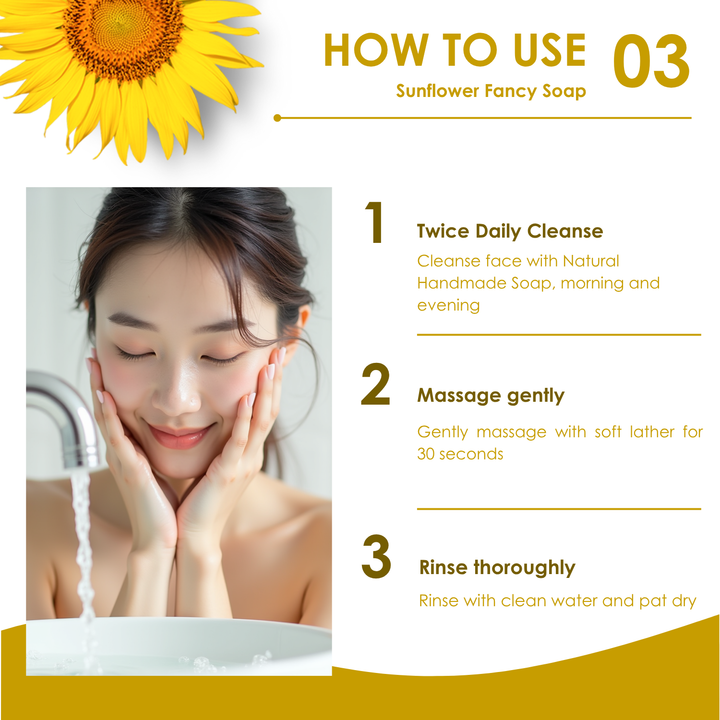 Natural Fancy Soap - 100g - Sunflower