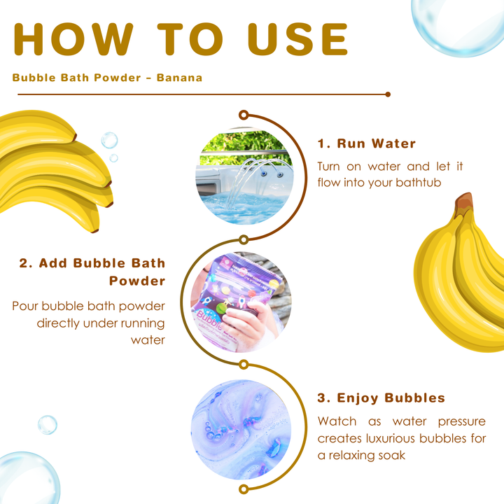 Bubble Bath Powder - 100g - Banana