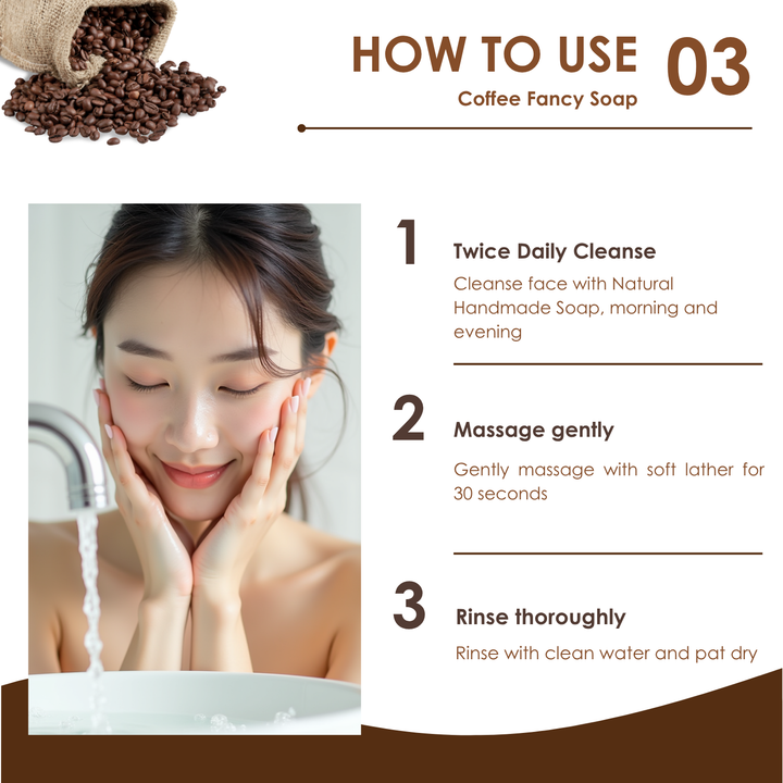 Natural Fancy Soap - 100g - Coffee