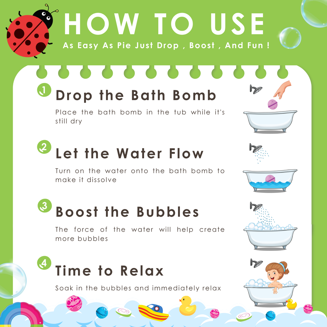 Bubble Bath Bomb - Bear Package - 150g - Lemongrasss