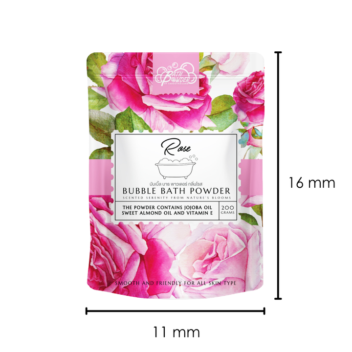 Bubble Bath Powder - 200g - Rose
