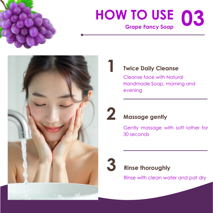 Natural Fancy Soap - Grape