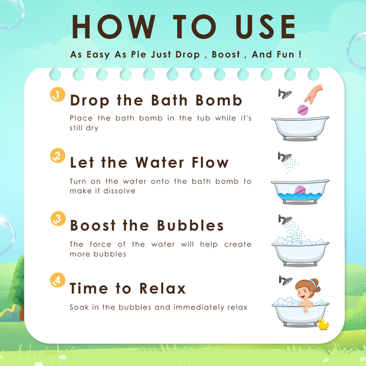 Bubble Bath Bomb - Jungle Package - 150g - Rice Milk
