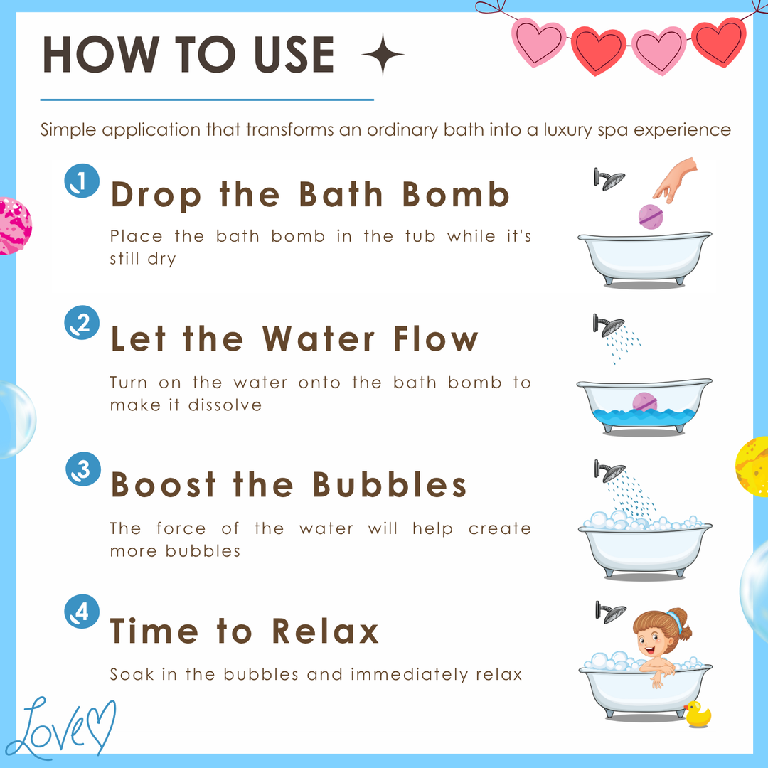 Bubble Bath Bomb - Valentine Package - 150g - Ocean