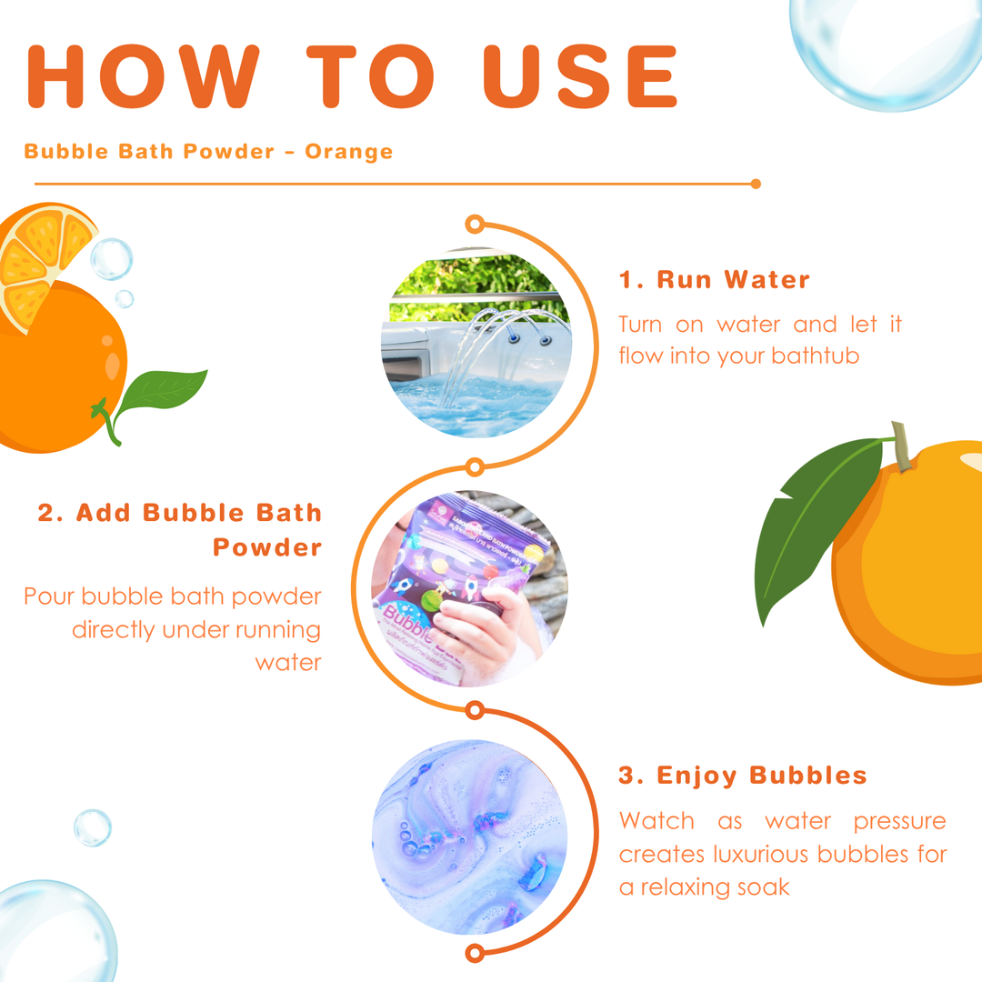 Bubble Bath Powder - 100g - Orange
