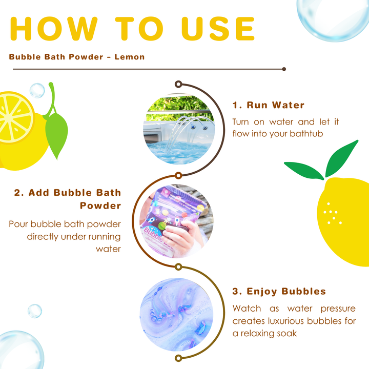 Bubble Bath Powder - 100g - Lemon