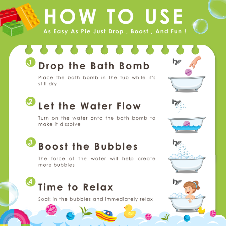 Bubble Bath Bomb - Box Package - 150g - Green Tea