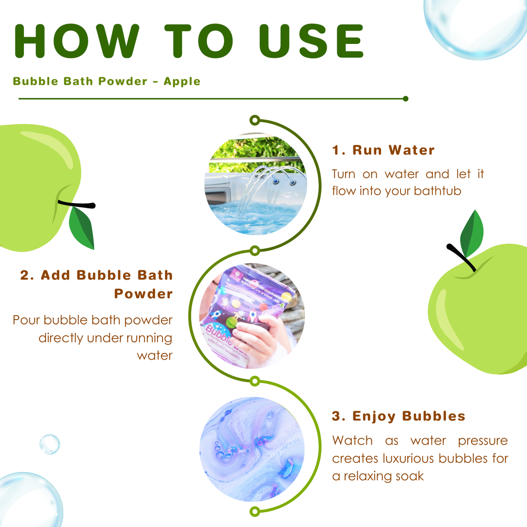 Bubble Bath Powder - 100g - Apple