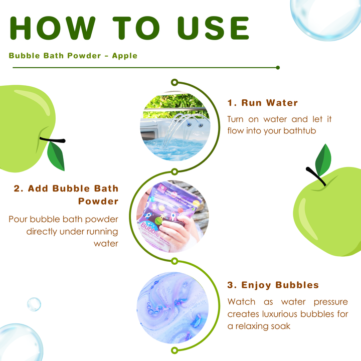 Bubble Bath Powder - 100g - Apple