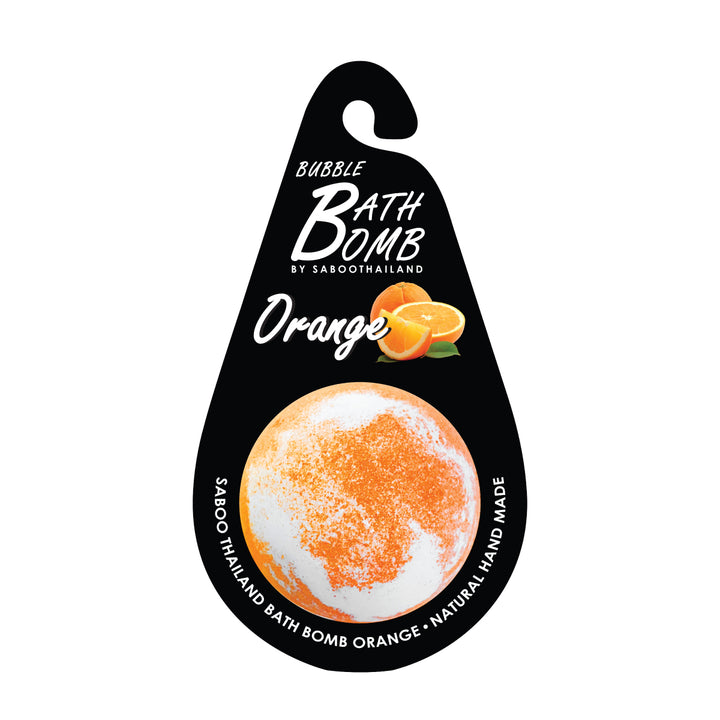 Bubble Bath Bomb - Black Package - 150g - Orange