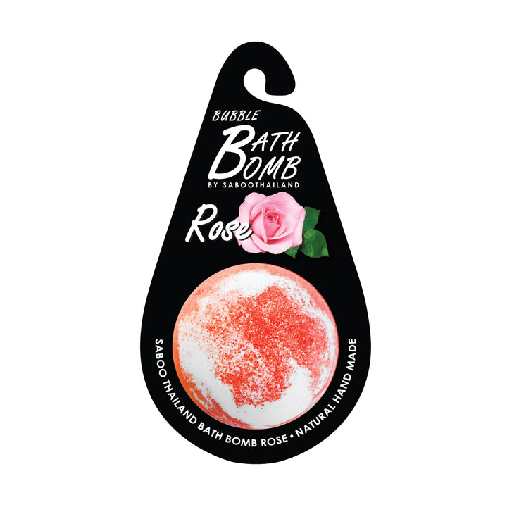 Bubble Bath Bomb - Black Package - 150g - Rose