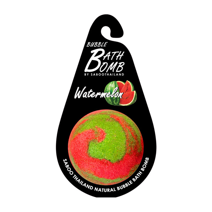 Bubble Bath Bomb - Black Package - 150g - Watermelon