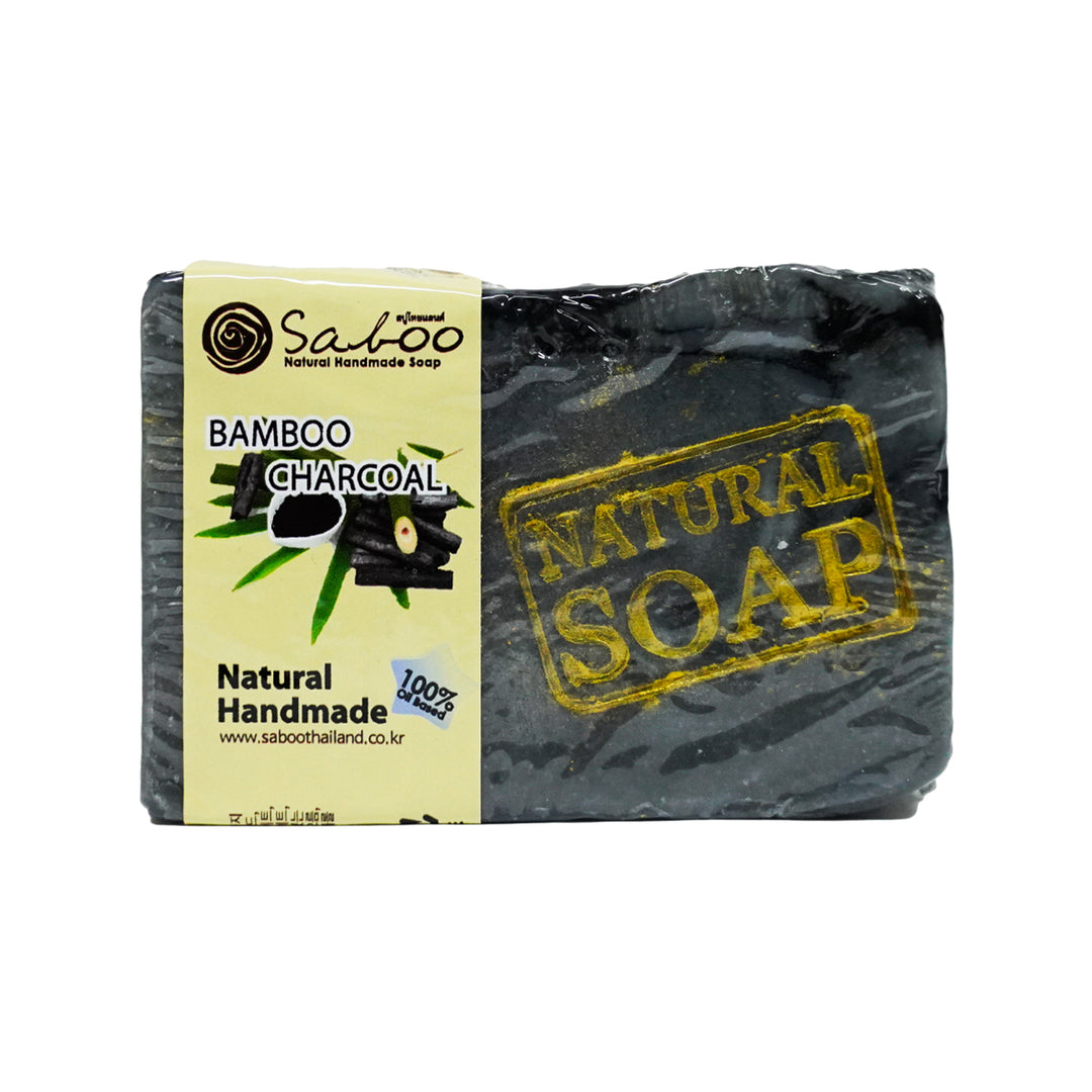 Natural Handmade Cold Process Oil Soap - 100g - Bammbo Char Coal