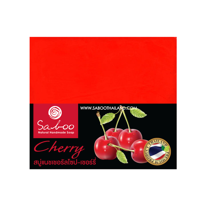 Natural Soap - Square Shape - 100g - Cherry