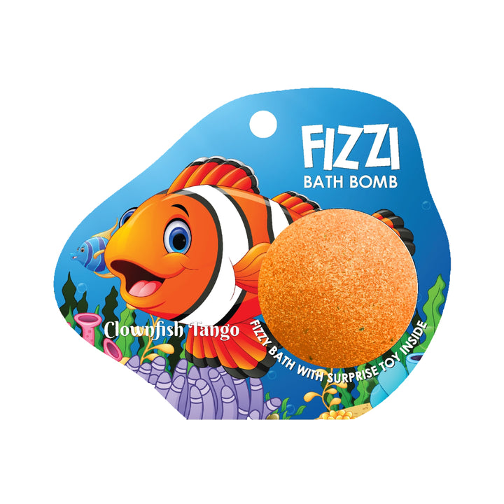 Fizzy Bath Bomb - Sea Animal Package - 100g - Clowfish Tango
