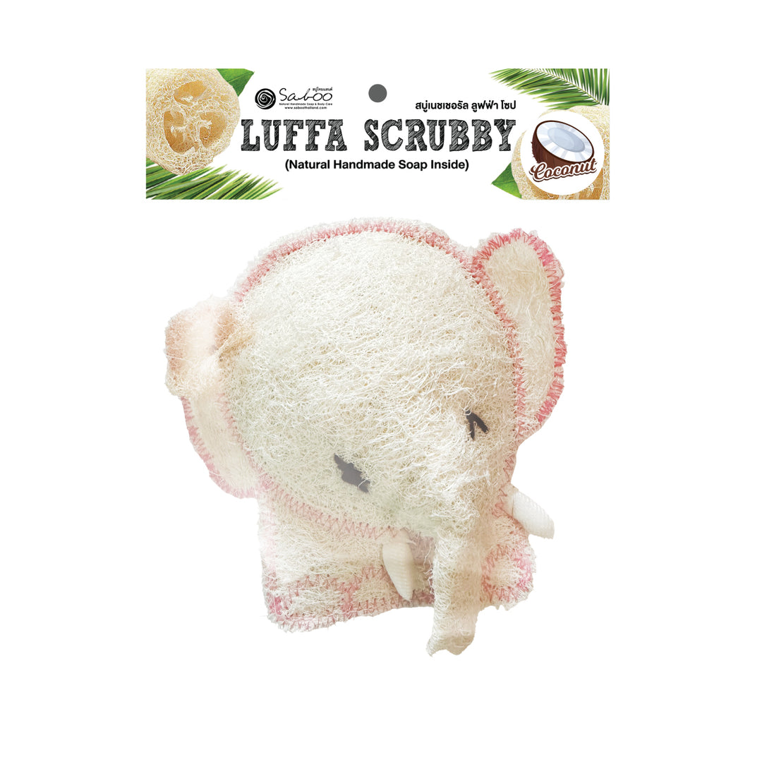 Natural Luffa - Elephant Soap Inside - 50g - Coconut