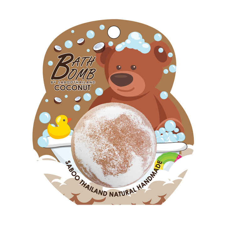 Bubble Bath Bomb - Bear Package - 150g - Coconut