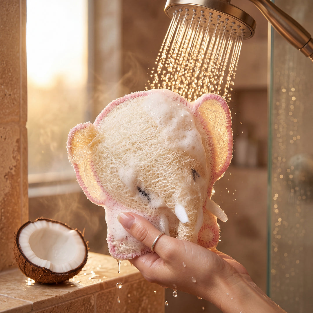 Natural Luffa - Elephant Soap Inside - 50g - Coconut