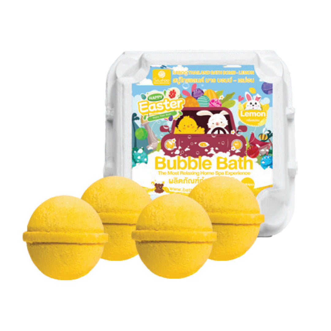 Bubble Bath Bomb - 4PCS Easter Package - 150g - Lemon