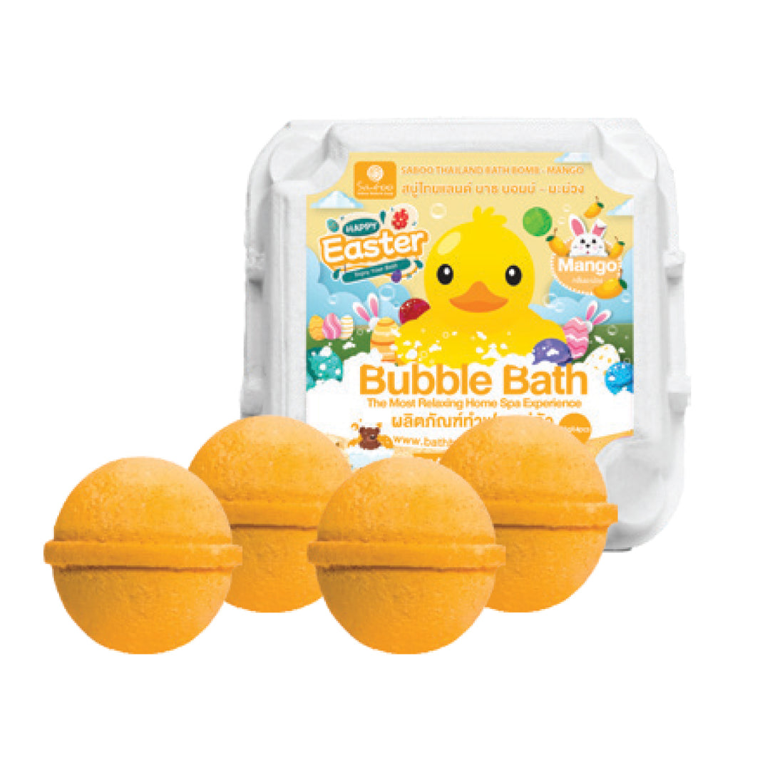 Bubble Bath Bomb - 4PCS Package - 150g - Mango