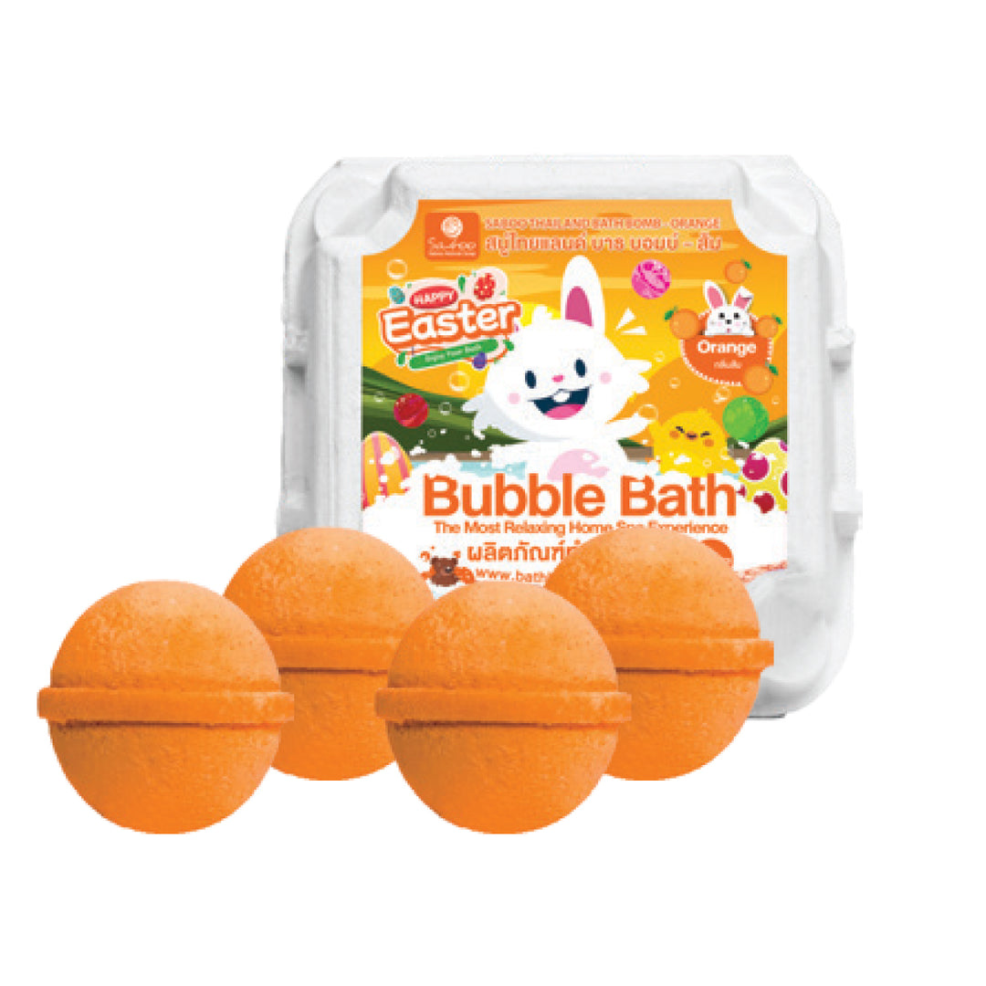 Bubble Bath Bomb - 4PCS Easter Package - 150g - Orange