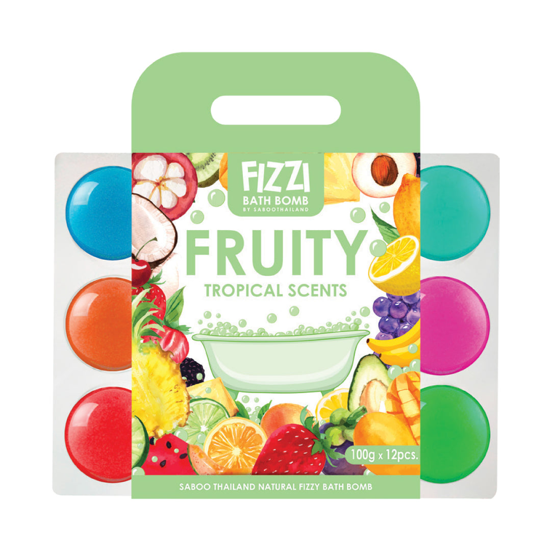 Fizzy Bath Bomb - Pack 12 - 100g - Fruity