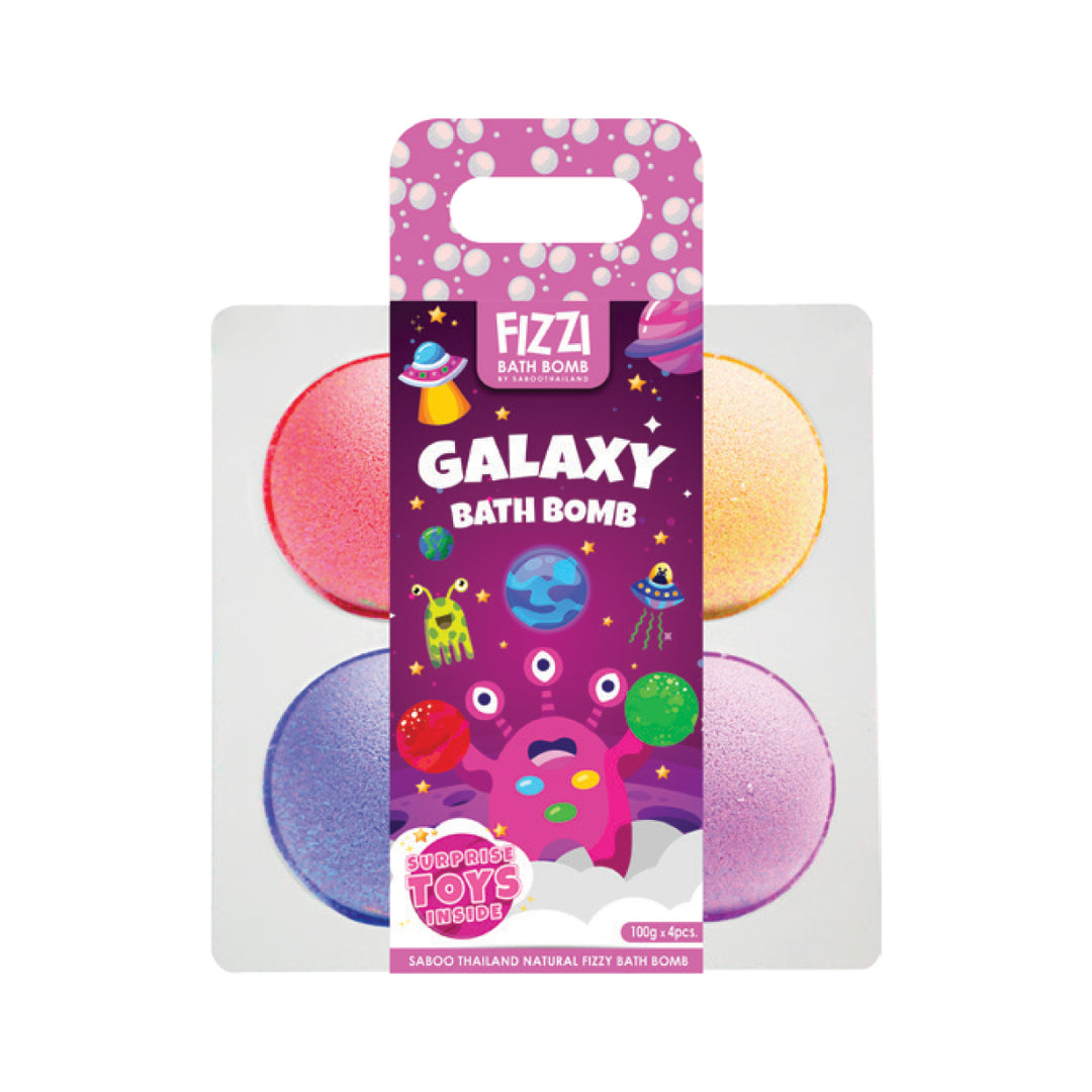 Fizzy Bath Bomb - Pack 4 - 100g - Pink