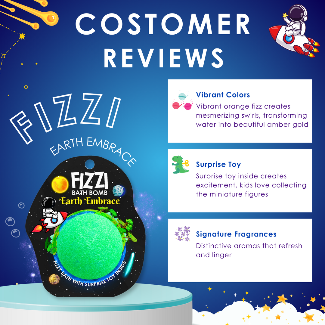 Fizzy Bath Bomb - Solar System Package - 100g - Earth Embrace