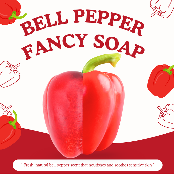 Natural Fancy Soap - Red Bell Pepper