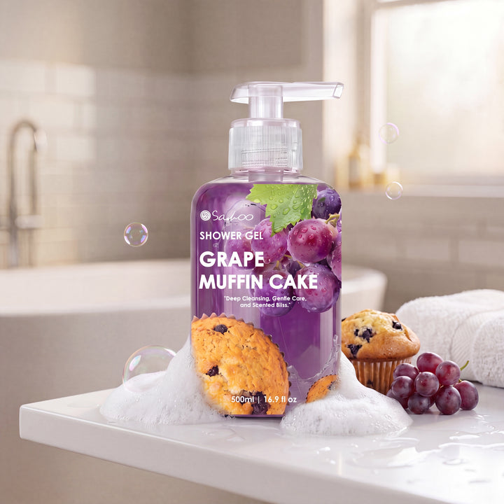 SHOWER GEL 500ML - GRAPE MUFFIN CAKE