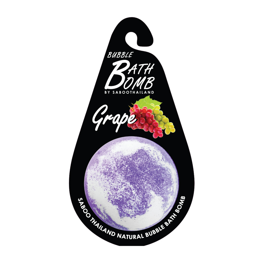 Bubble Bath Bomb - Black Package - 150g - Grape