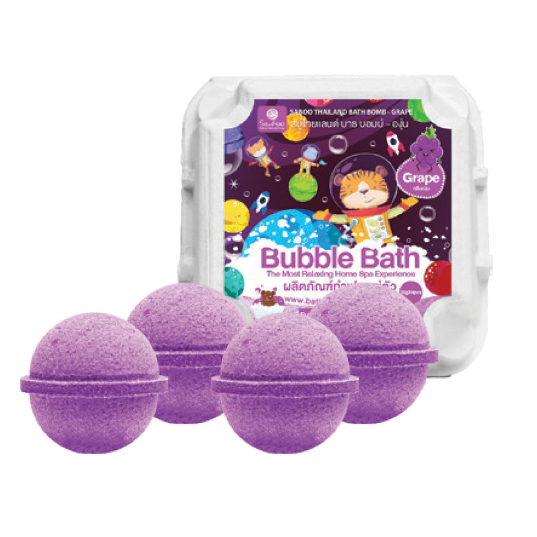 Bubble Bath Bomb - 4PCS Package - 150g - Grape