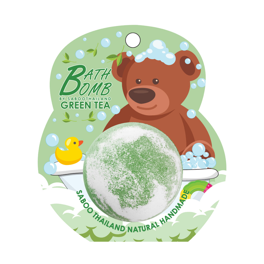 Bubble Bath Bomb - Bear Package - 150g - Green Tea
