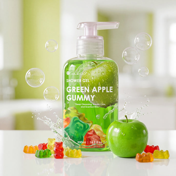 SHOWER GEL 500ML - GREEN APPLE GUMMY