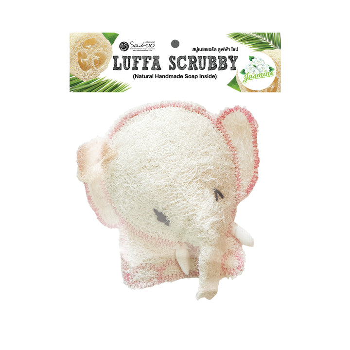 Natural Luffa - Elephant Soap Inside - 50g - Jasmine