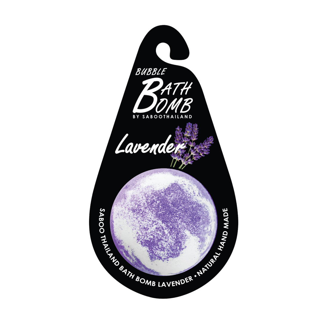 Bubble Bath Bomb - Black Package - 150g - Lavender