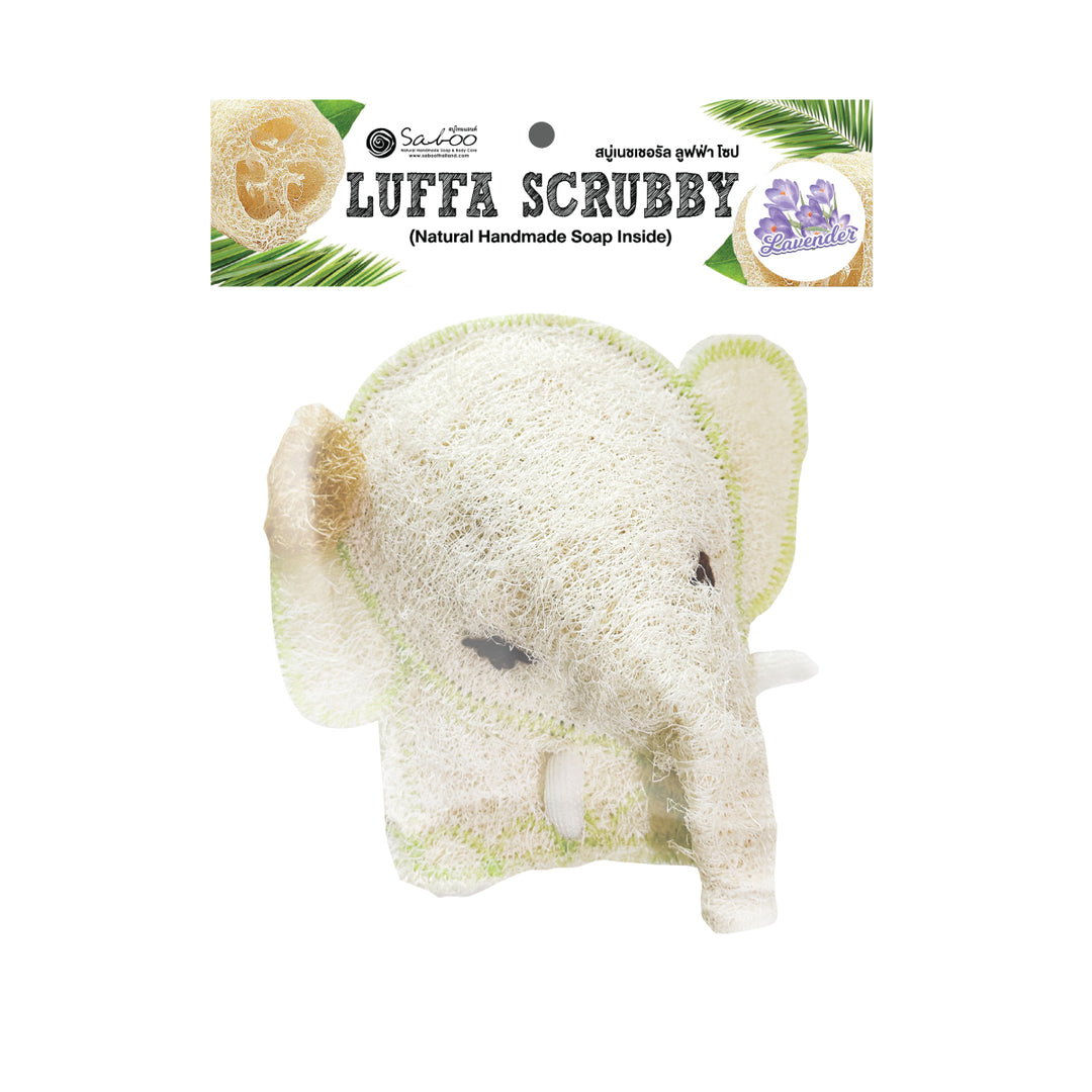 Natural Luffa - Elephant Soap Inside - 50g - Lavender
