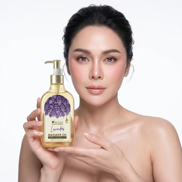 SABOO MASSAGE OIL - 300ML - กลิ่น LAVENDER