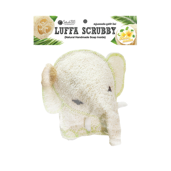 Natural Luffa - Elephant Soap Inside - 50g - Leelawadee