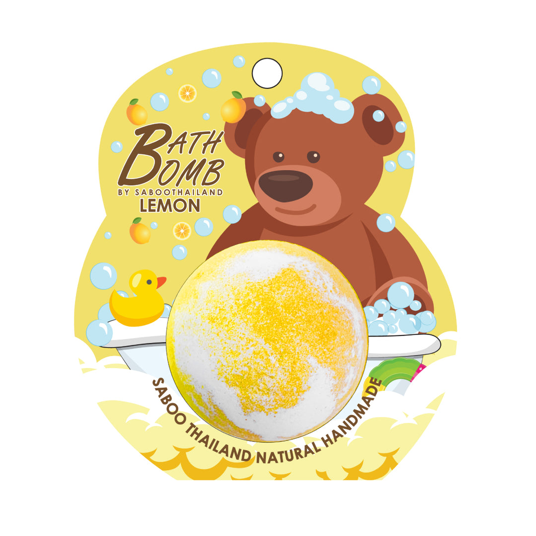 Bubble Bath Bomb - Bear Package - 150g - Lemon