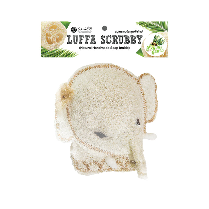 Natural Luffa - Elephant Soap Inside - 50g - Lemongrass