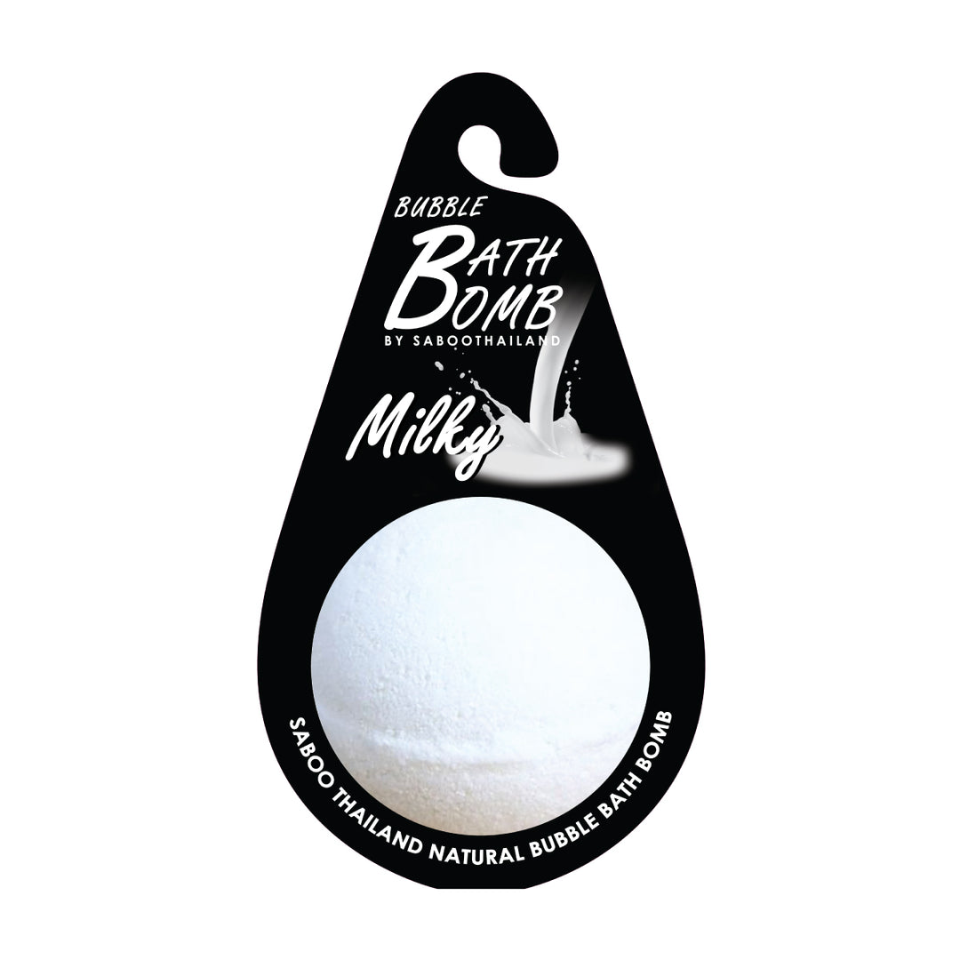 Bubble Bath Bomb - Black Package - 150g - Milky