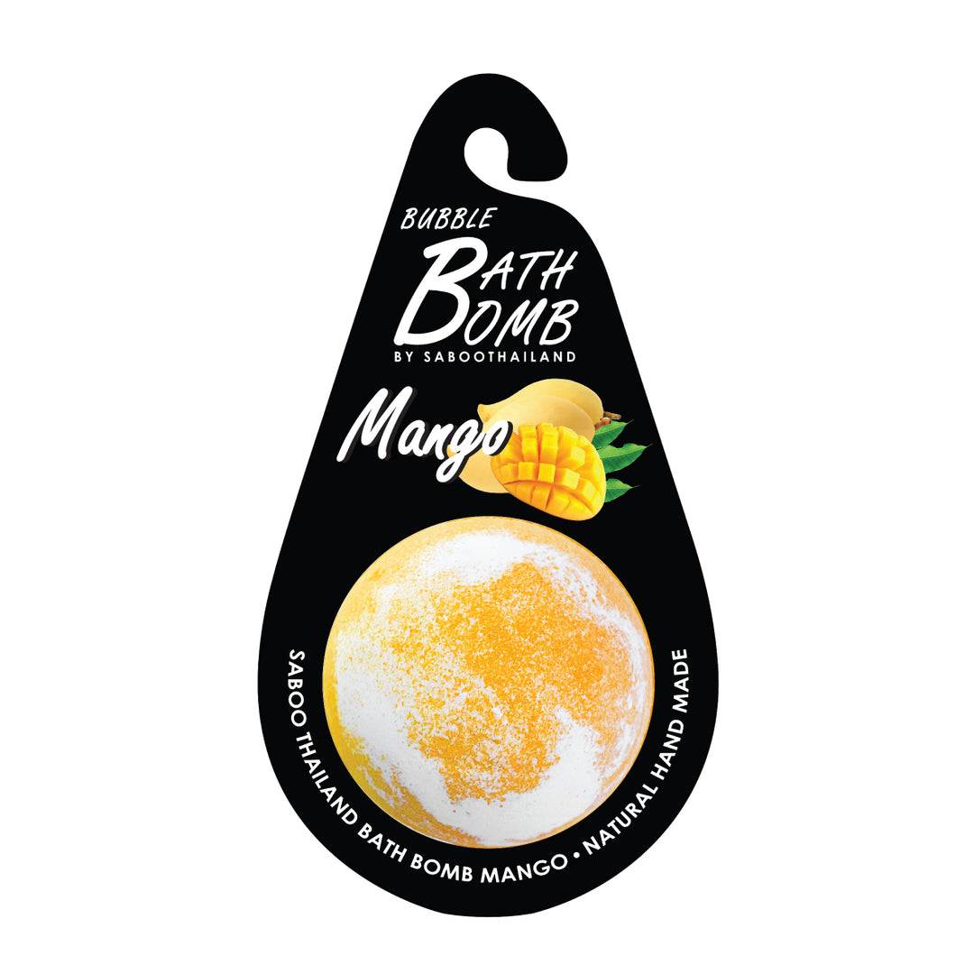 Bubble Bath Bomb - Black Package - 150g - Mango