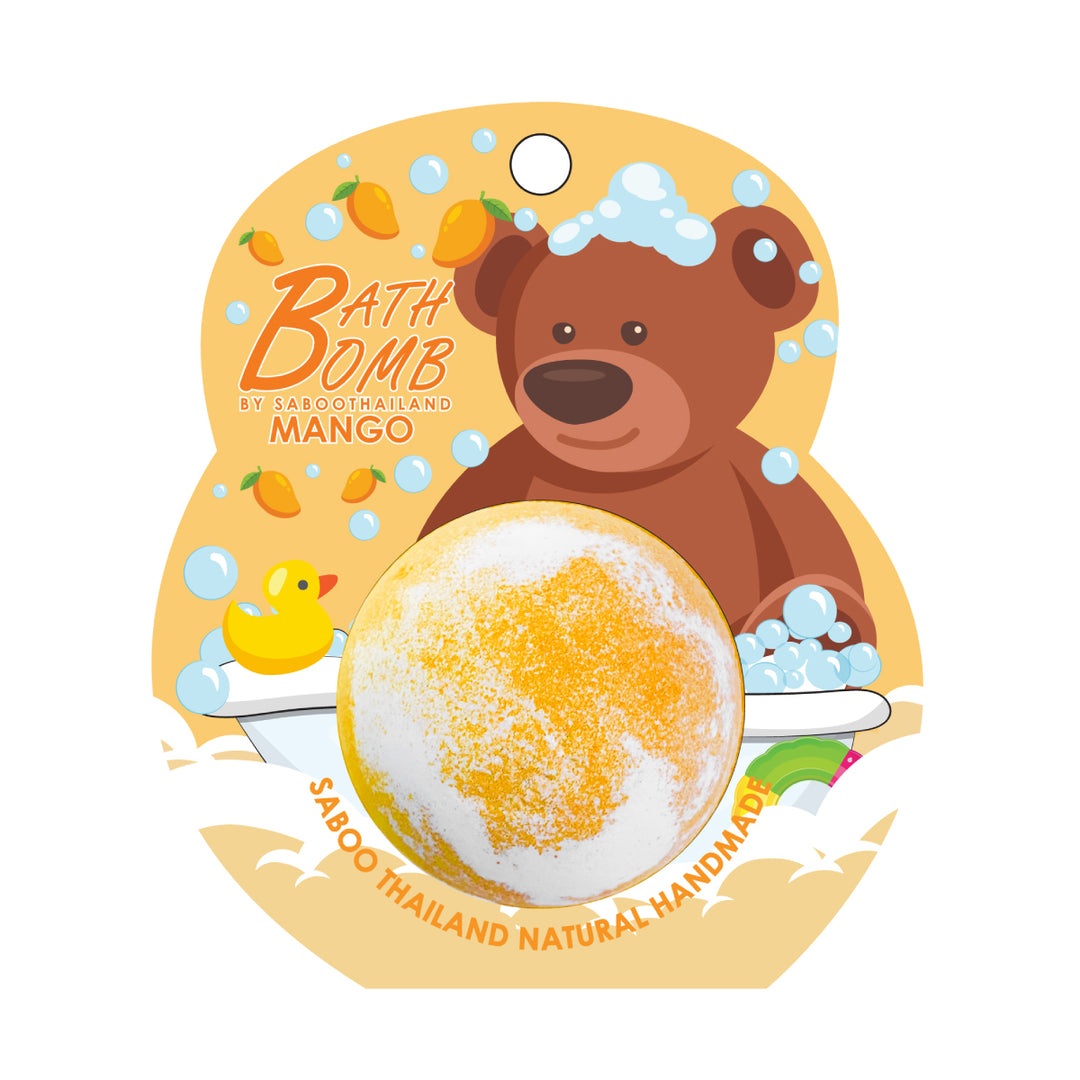 Bubble Bath Bomb - Bear Package - 150g - Mango