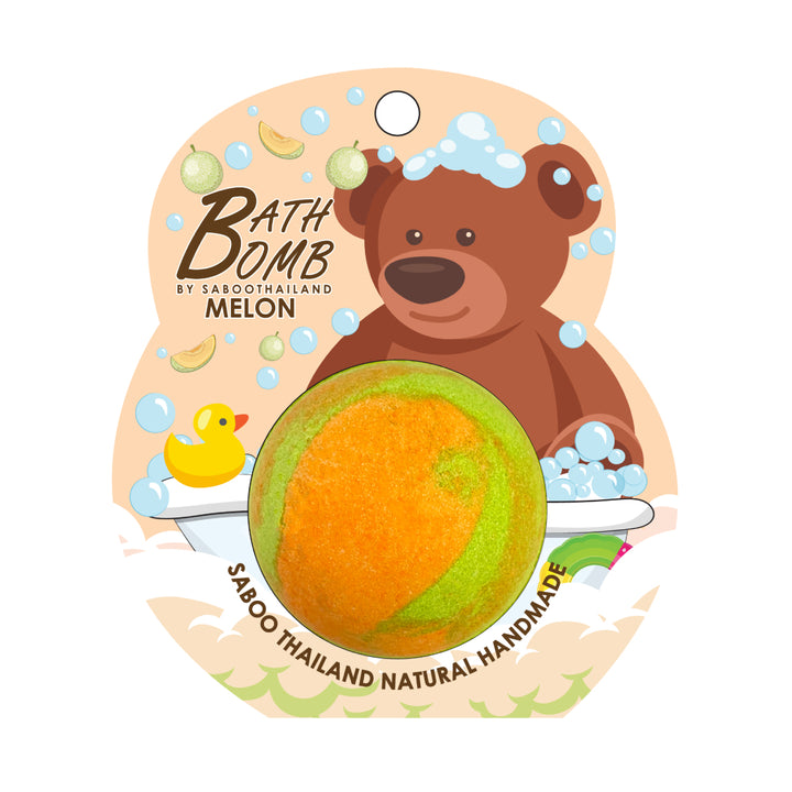 Bubble Bath Bomb - Bear Package - 150g - Melon