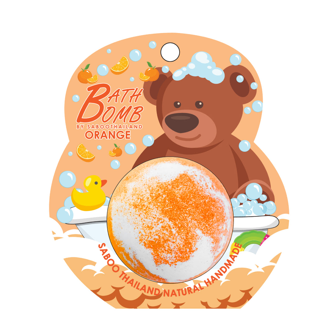 Bubble Bath Bomb - Bear Package - 150g - Orange