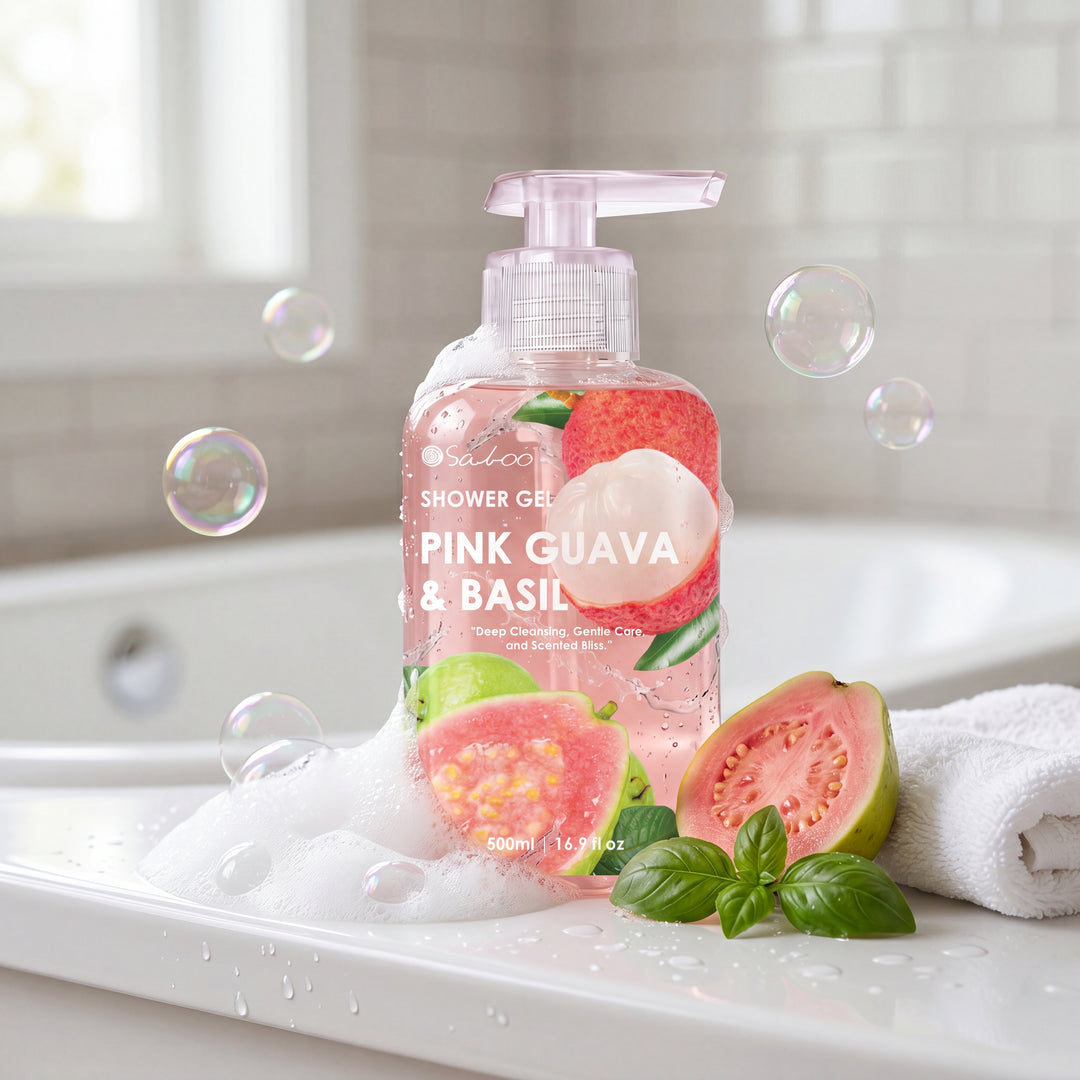SHOWER GEL 500ML - PINK GUAVA & BASIL