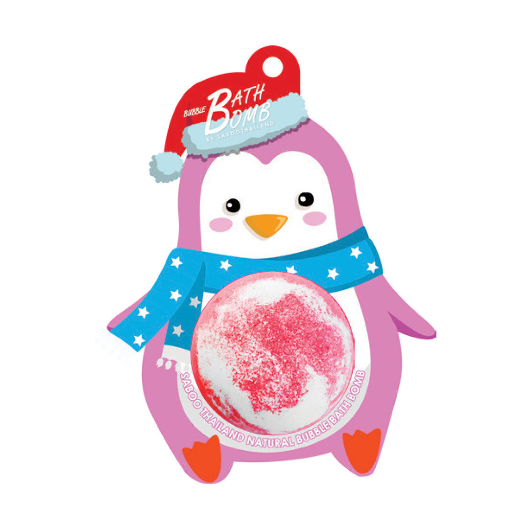 Bubble Bath Bomb - Christmas Penguin - 150g - Blossom