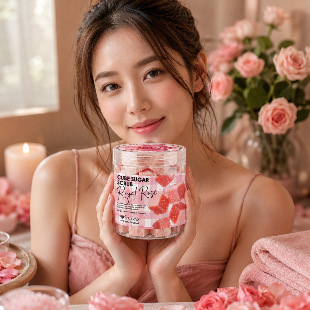 CUBE SUGAR SCRUB 400g - Royal Rose