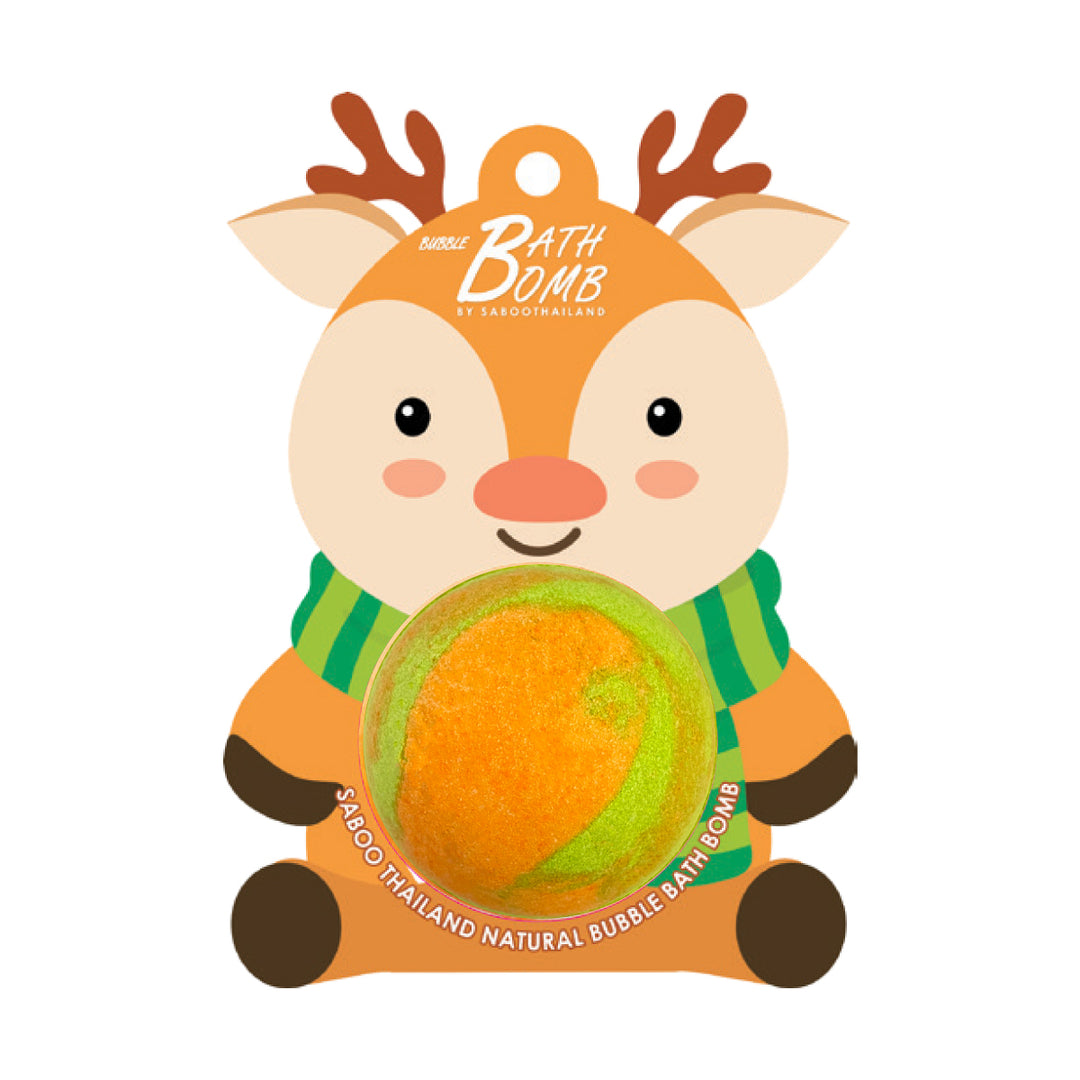 Bubble Bath Bomb - Christmas Rain Deer - 150g - Melon